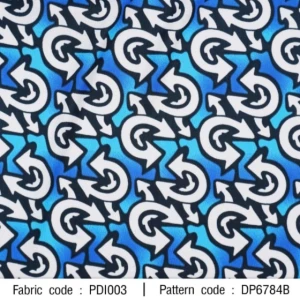 ผ้าพิมพ์ลูกศร(ฟ้า) - primary