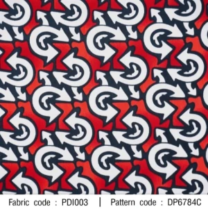 ผ้าพิมพ์ลูกศร(แดง) - primary