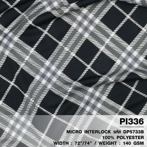 ผ้าพิมพ์สก๊อตสี่เหลี่ยม(ดำ) - primary