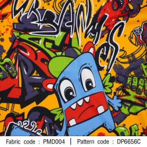 ผ้าพิมพ์สตรีทน่ารัก(เหลือง) - primary