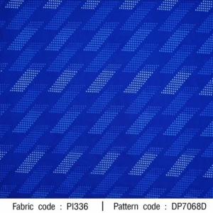 ผ้าพิมพ์สปอร์ตเหลี่ยมเฉียง(ฟ้า) - primary