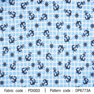 ผ้าพิมพ์สมอเรือ(ฟ้า) - primary