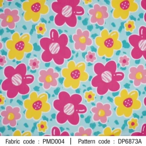 ผ้าพิมพ์สวนดอกไม้(เขียว) - primary