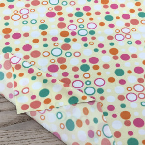 ผ้าพิมพ์สะท้อนน้ำ/สีลูกกวาด(เหลือง) - secondary