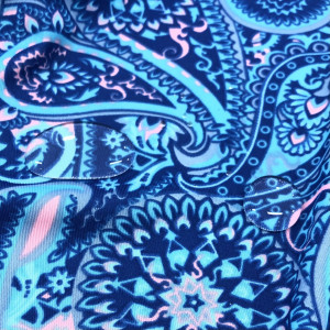 ผ้าพิมพ์สะท้อนน้ำ/หยดน้ำ(นง.ฟ้า) - primary