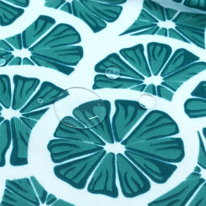 ผ้าพิมพ์สะท้อนน้ำ/เลม่อน(เขียว) - primary