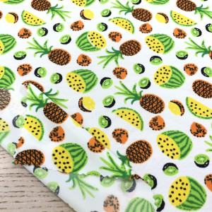 ผ้าพิมพ์สะท้อนน้ำ/แตงโมฟลุ๊ตตี้(เหลือง) - secondary