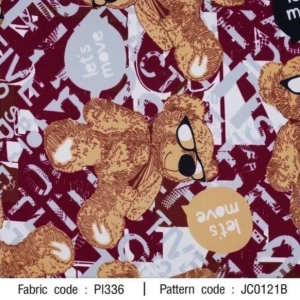 ผ้าพิมพ์หมีมูฟ(น้ำตาล) - primary