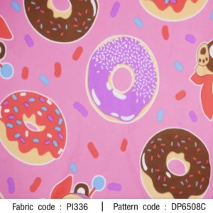 ผ้าพิมพ์หมีโดนัท(ชมพู) - primary