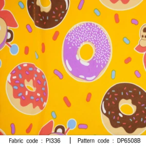 ผ้าพิมพ์หมีโดนัท(เหลือง) - primary