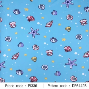 ผ้าพิมพ์หลากชนิดหอย(ฟ้า) - primary