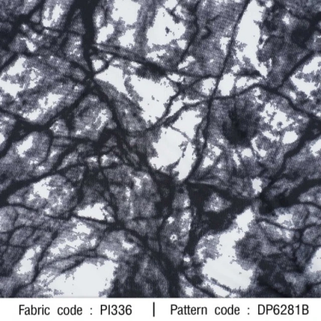 ผ้าพิมพ์หินอ่อนพื้นขาว(ดำ)