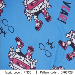 ผ้าพิมพ์เทป Robot(ฟ้า) - primary