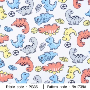 ผ้าพิมพ์เบบี้ไดโน(ขาว) - primary