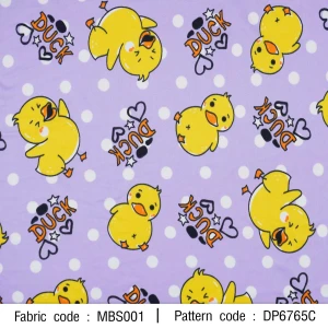 ผ้าพิมพ์เป็ด DUCK(ม่วง) - primary