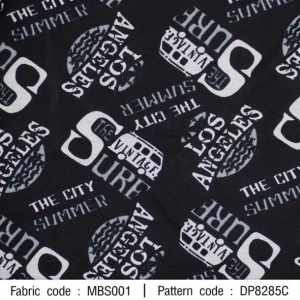 ผ้าพิมพ์เป็ด The City Summer(ดำเทา) - primary