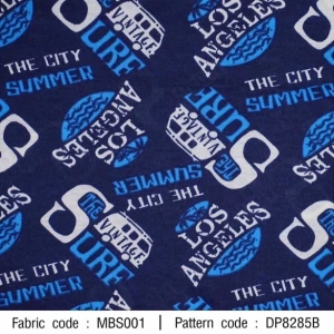 ผ้าพิมพ์เป็ด The City Summer(น้ำเงิน) - primary