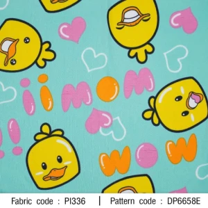 ผ้าพิมพ์เป็ดน้อย(มิ้นท์) - primary