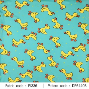 ผ้าพิมพ์เป็ดหน้าเดิน(เขียว) - primary