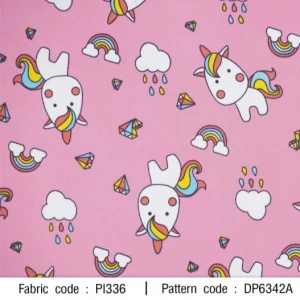 ผ้าพิมพ์เรนนี่ยูนิคอน(ชมพู) - primary