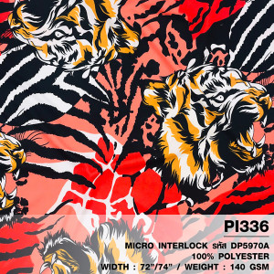 ผ้าพิมพ์เล็บเสือ(น้ำเงิน) - primary