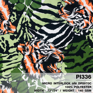 ผ้าพิมพ์เล็บเสือ(เขียว) - primary