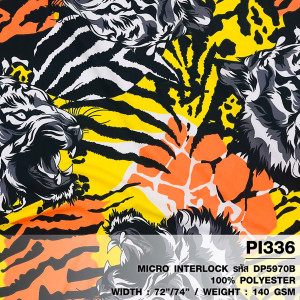 ผ้าพิมพ์เล็บเสือ(เหลือง) - primary