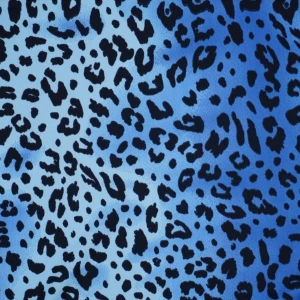 ผ้าพิมพ์เสือดาว (น้ำเงิน) - primary