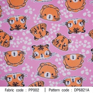 ผ้าพิมพ์เสือสิงห์จุด(ชมพู) - primary