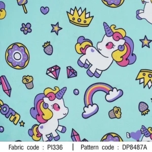 ผ้าพิมพ์แคนดี้สายรุ้ง(เขียวมิ้นท์) - primary