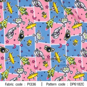 ผ้าพิมพ์แมวอวกาศ(ชมพู) - primary