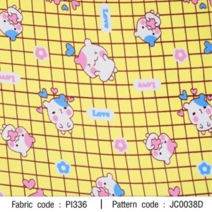 ผ้าพิมพ์แฮมสเตอร์เลิฟ(เหลือง) - primary