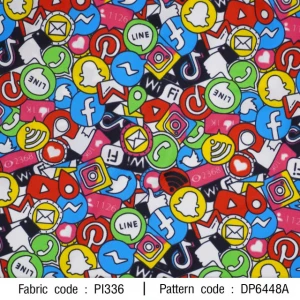 ผ้าพิมพ์ไอคอน(แดง) - primary