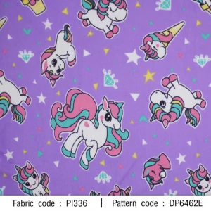 ผ้าพิมพ์ไอศกรีม ยูนิคอร์น(ม่วง) - primary