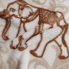 ผ้าฟาแนลลายช้างไทย(น้ำตาล) (zoom picture)