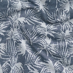 ผ้ายีนส์แจ็คการ์ด (ใบไม้) - primary