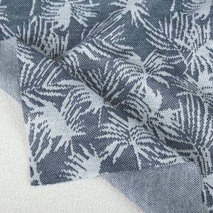 ผ้ายีนส์แจ็คการ์ด (ใบไม้) - secondary