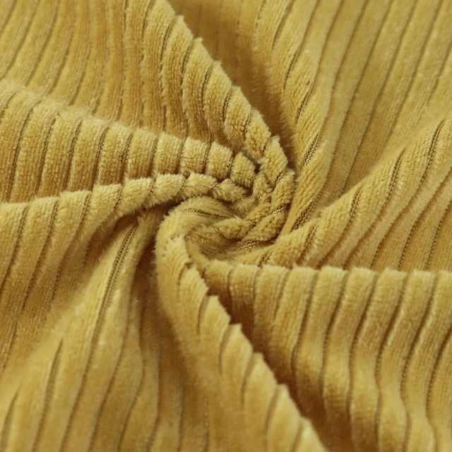 ผ้าร่องกำมะหยี่2x1(เหลือง)