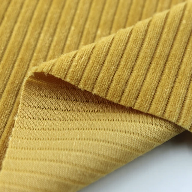 ผ้าร่องกำมะหยี่2x1(เหลือง)