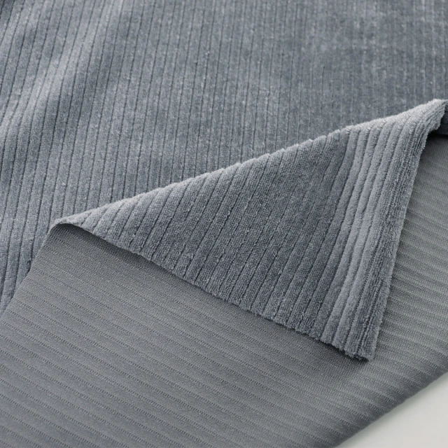 ผ้าร่องกำมะหยี่ไมโคร(เทา)