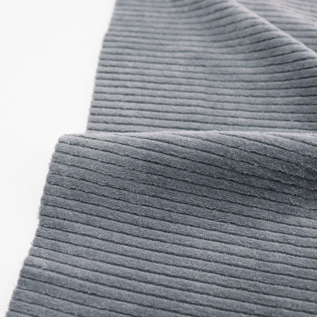 ผ้าร่องกำมะหยี่ไมโคร(เทา)