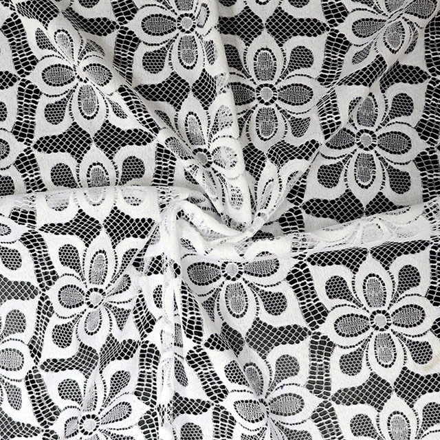 ผ้าลูกไม้(ดอกไม้เหลี่ยม)