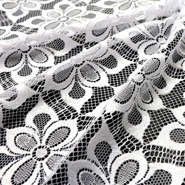 ผ้าลูกไม้(ดอกไม้เหลี่ยม)