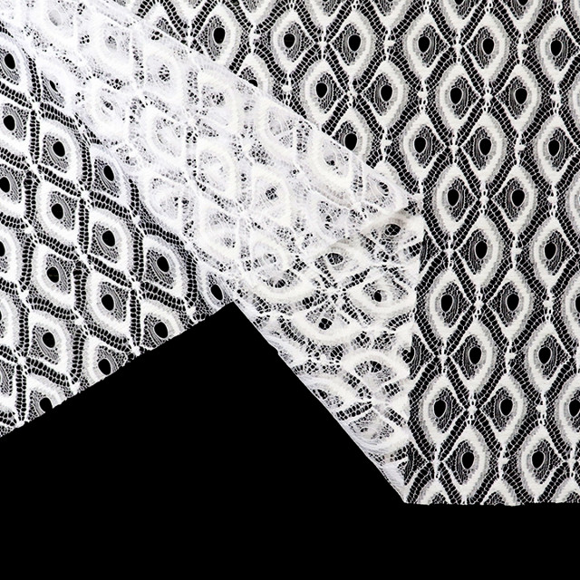 ผ้าลูกไม้(ตาข่ายลายนกยูง)