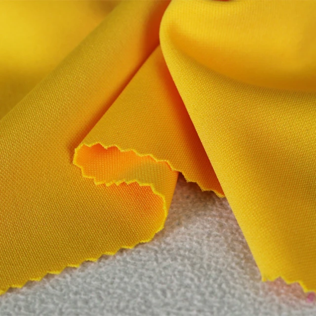 ผ้าวอร์มละเอียด/สกูบ้า(เหลืองจันทร์)