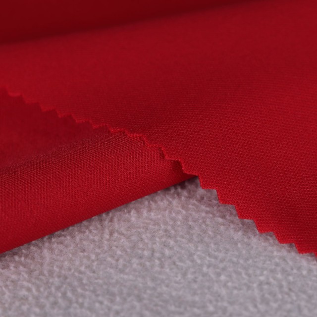 ผ้าวอร์มละเอียด/สกูบ้า(แดงสด)