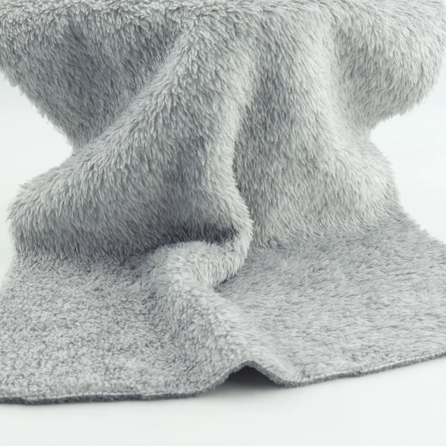 ผ้าสต๊อก Poly Boa(Grey Melange)