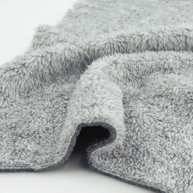 ผ้าสต๊อก Poly Boa(Grey Melange)