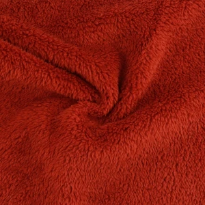 ผ้าสต๊อก Poly Boa(RED)