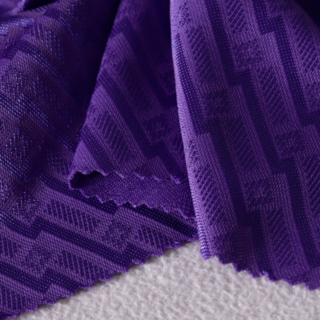 ผ้าสายฟ้า/รันเวย์(ม่วงเข้ม)